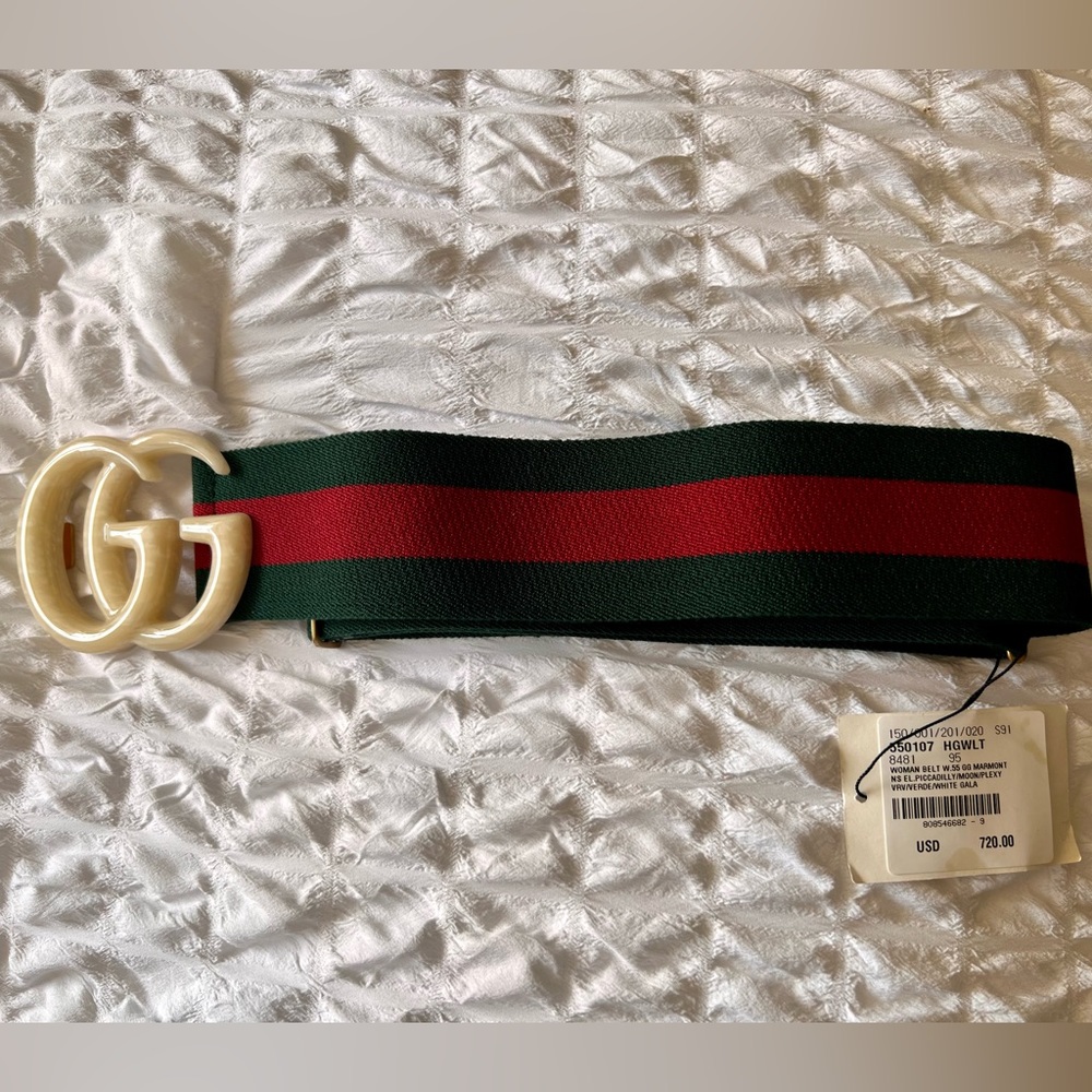 Elasticized Gucci Web Belt